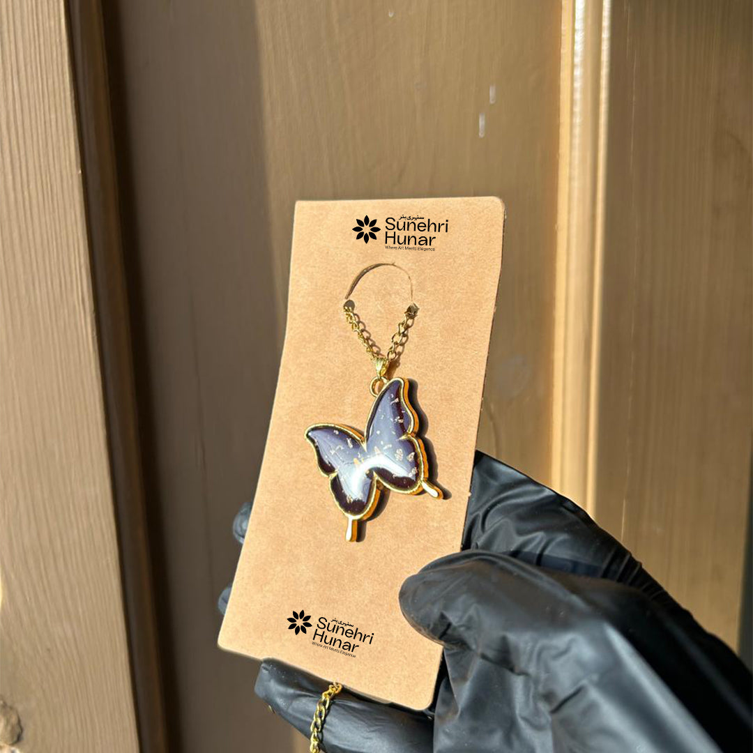 Resin Butterfly Pendant
