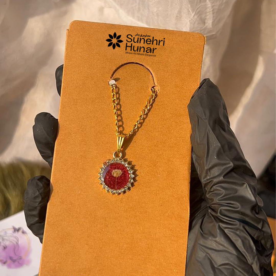 Resin Flower Charm pendant