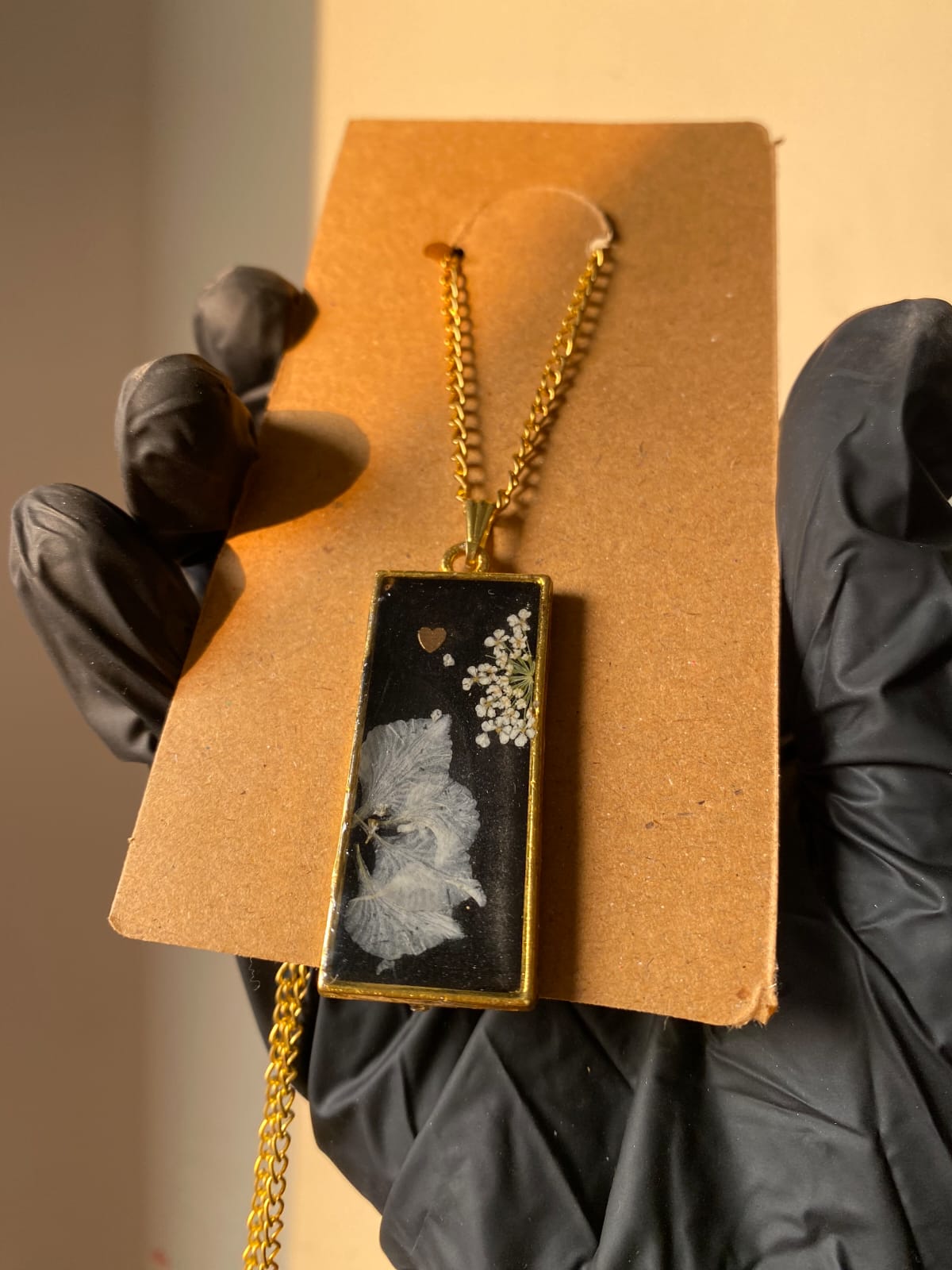 Midnight Bloom Pendant Necklace