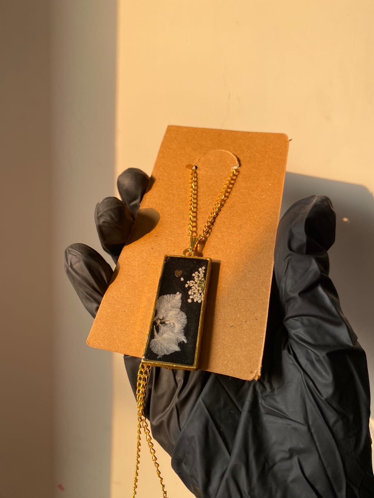 Midnight Bloom Pendant Necklace