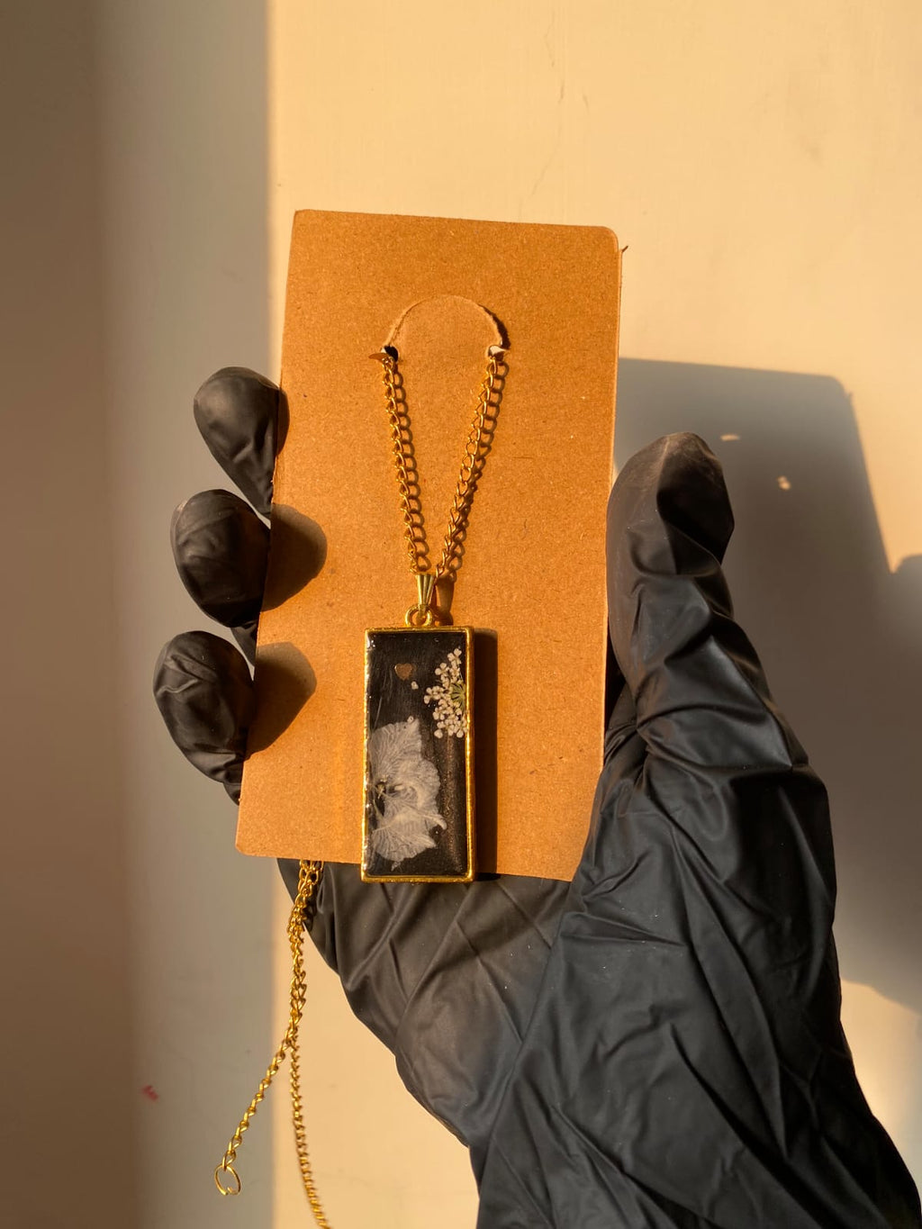 Midnight Bloom Pendant Necklace